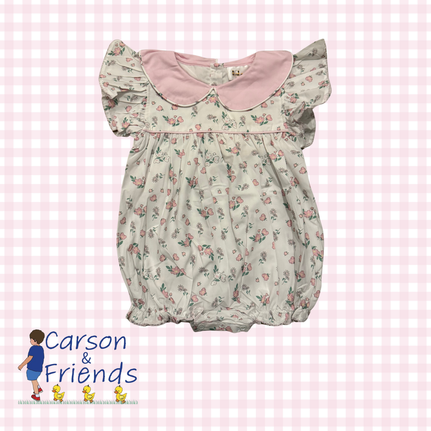 Flutter Sleeve Dainty Floral Bubble