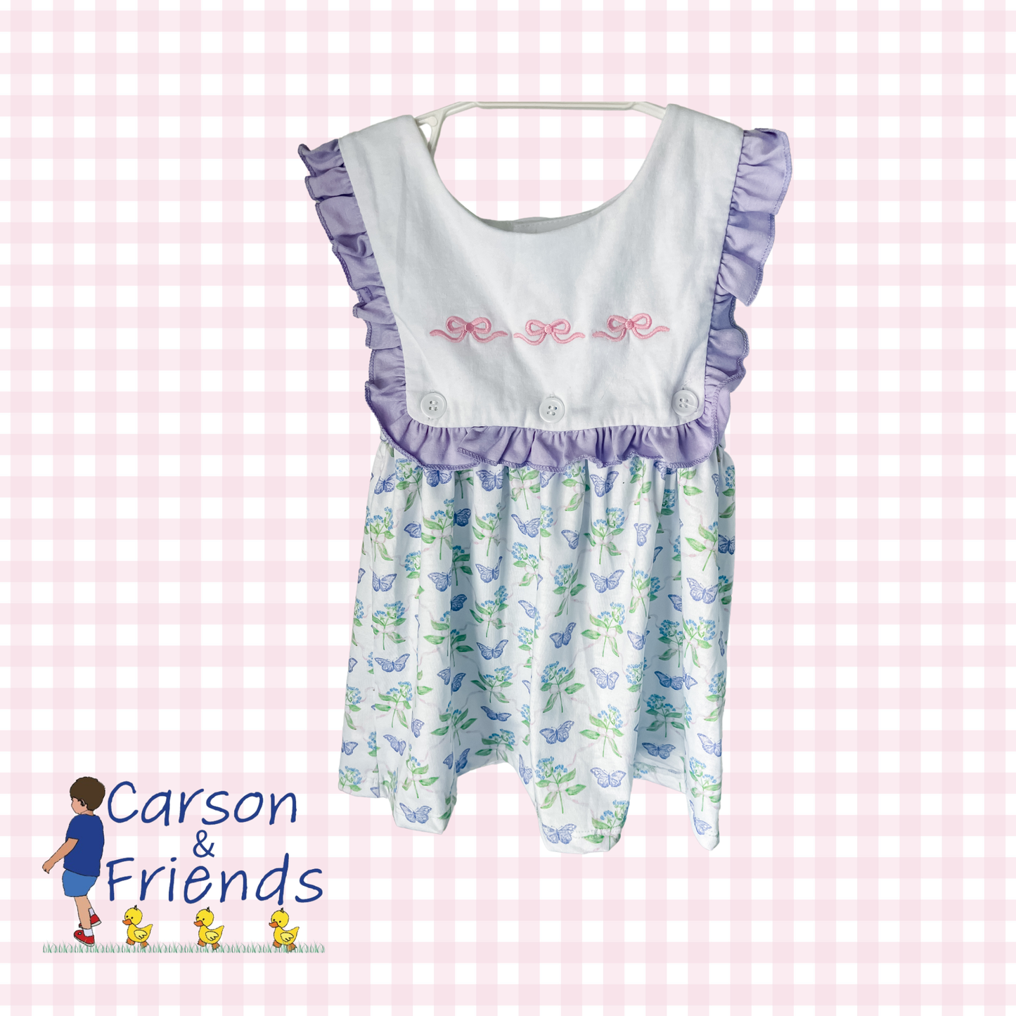 Carson and Friends Bows and Butterflies Dress