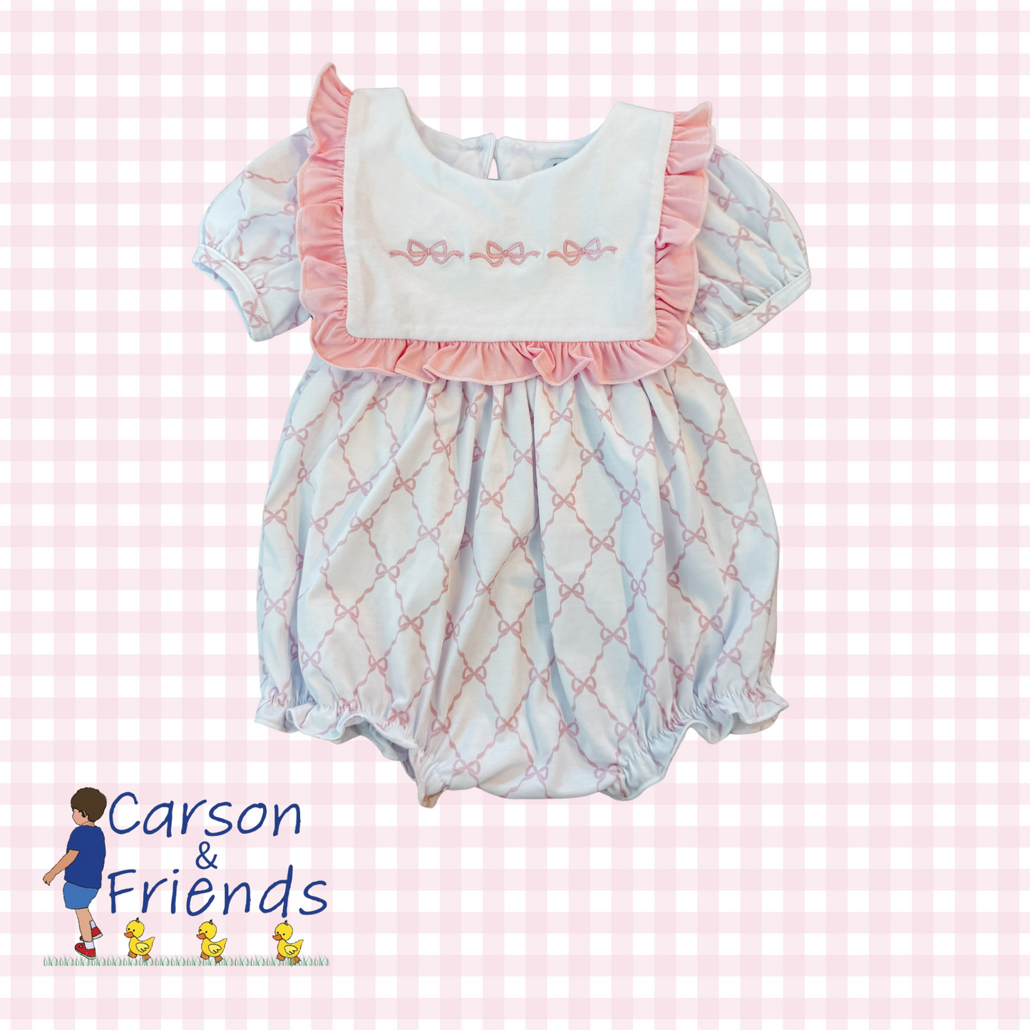 Carson and Friends Bow Trellis Short Sleeve Bubble
