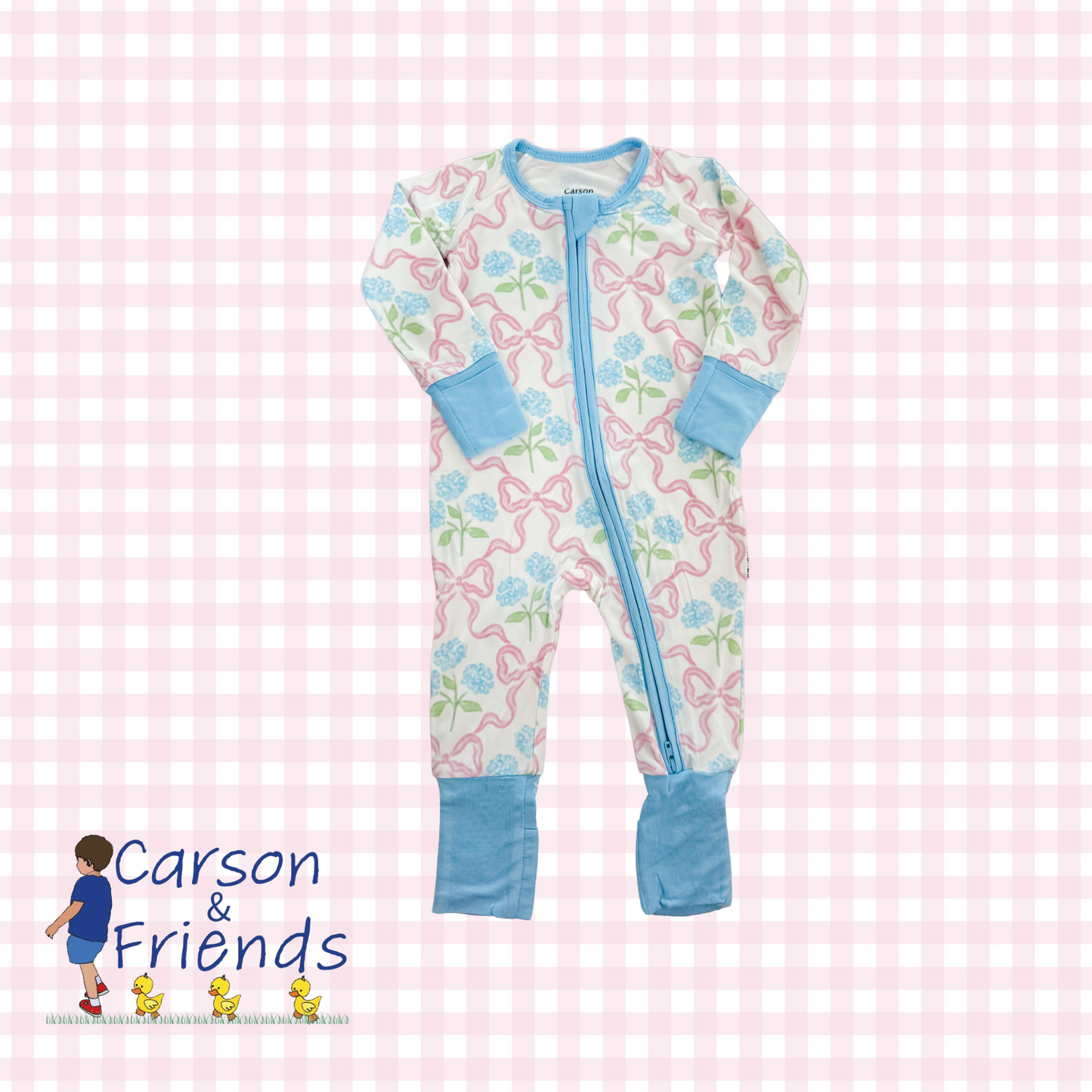 Carson and Friends Hydrangea Bow Trellis Bamboo Zippy