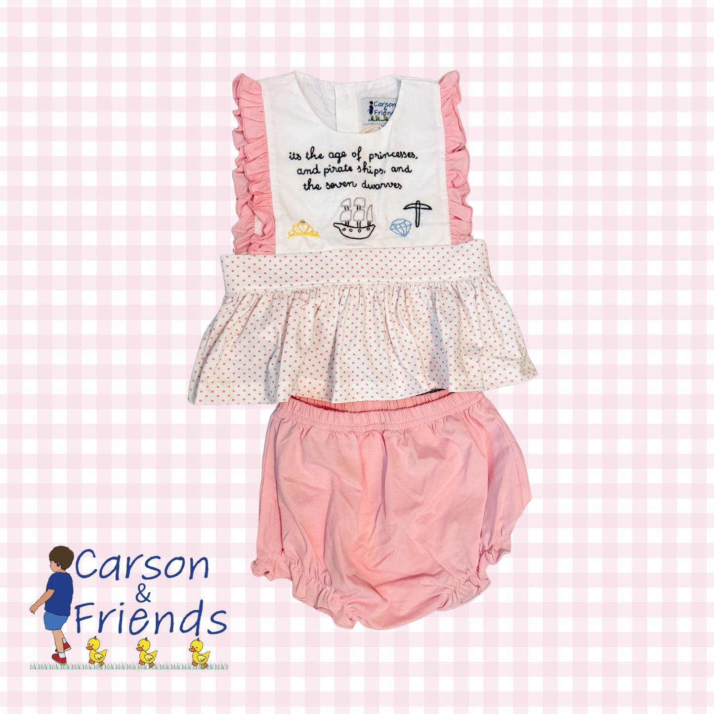 PREORDER ETA JANUARY- Carson and Friends “Age of Princesses” Bloomer Set