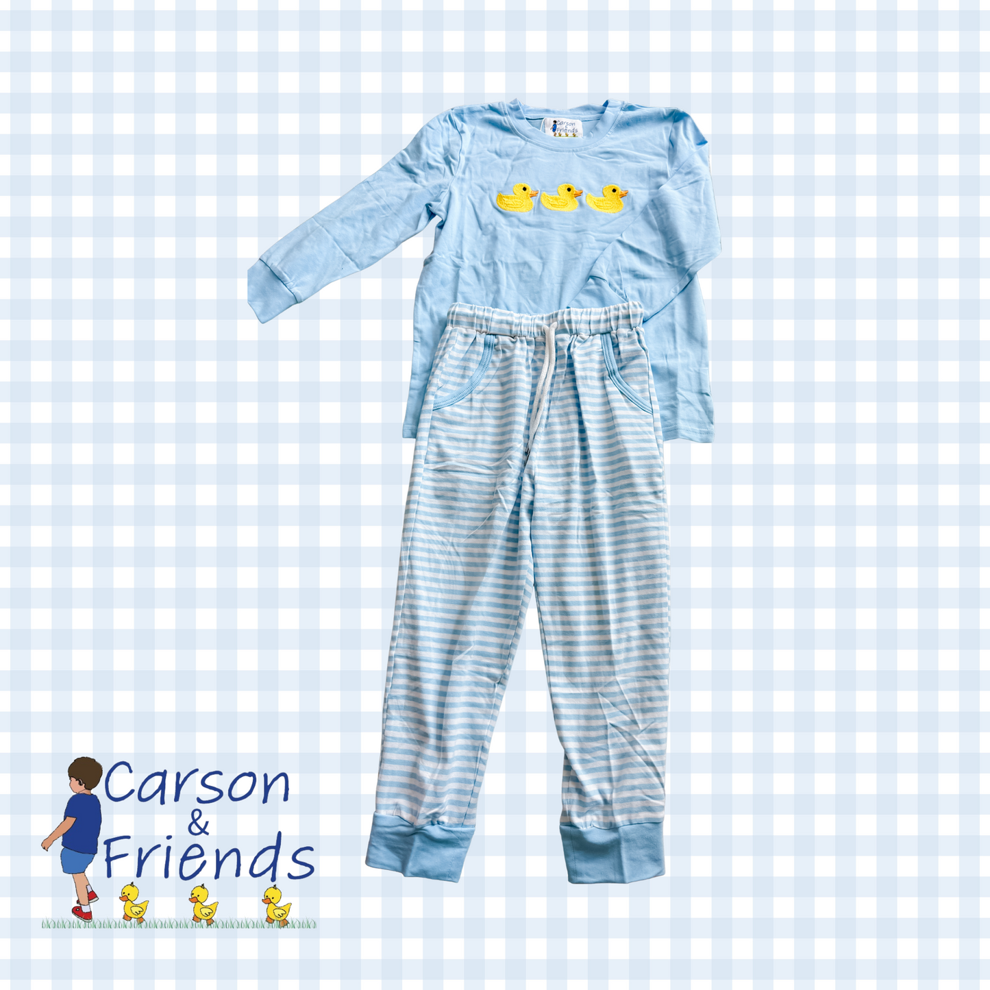 Carson and Friends Duckies Jogger Set