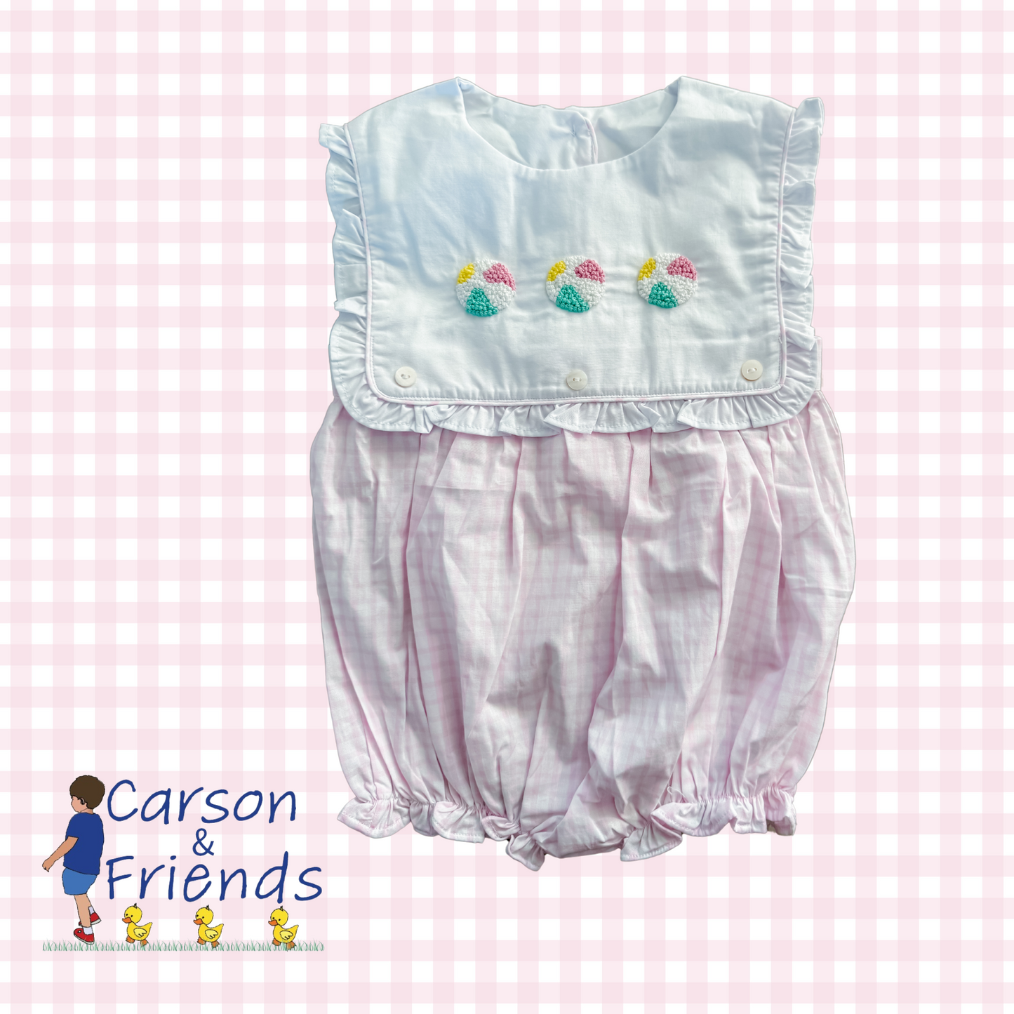 Carson and Friends Beach Ball French Knot Bubble- Pink