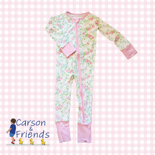 Carson and Friends Chintz Floral Ribbed Bamboo Zippy