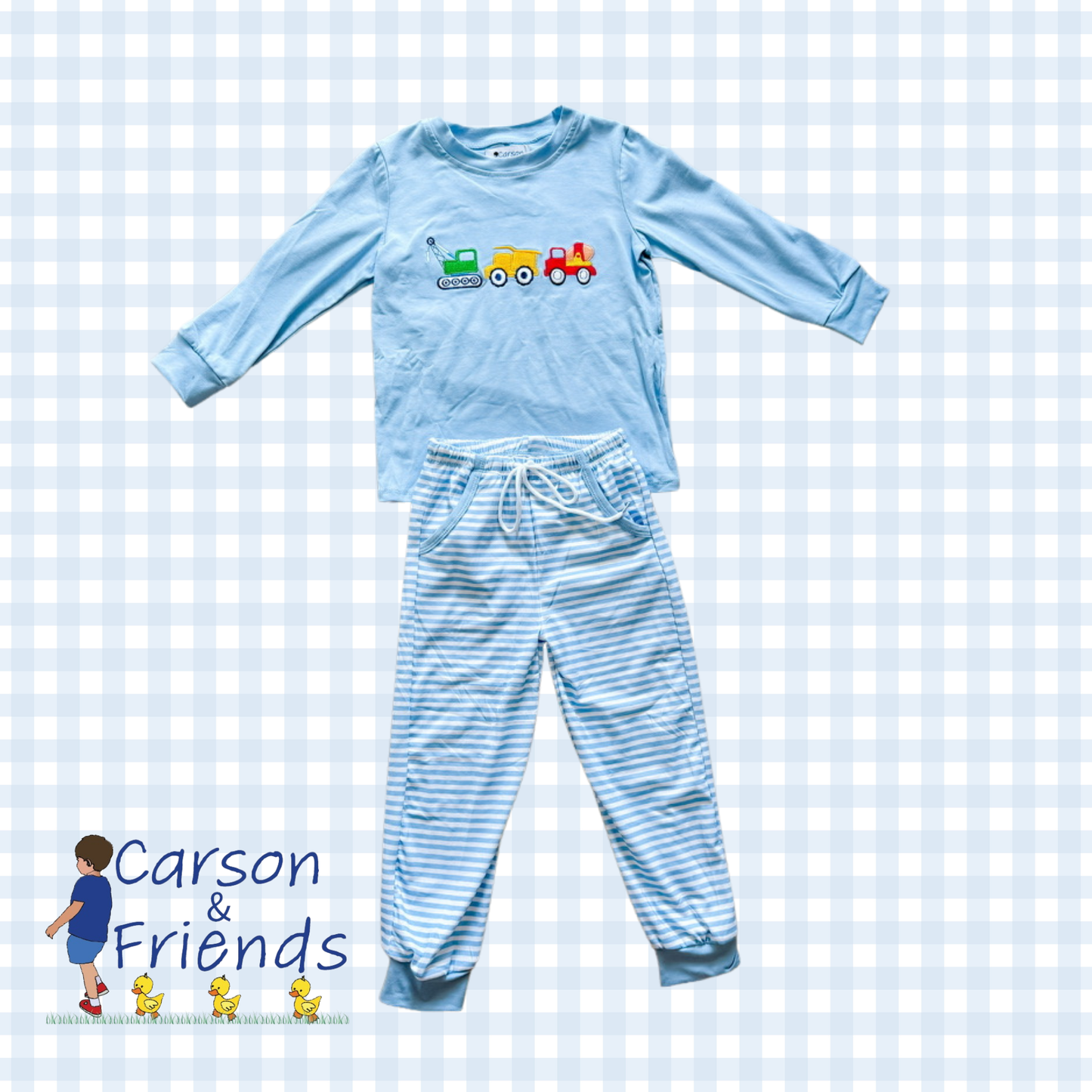 Carson and Friends Construction Vehicles Jogger Set