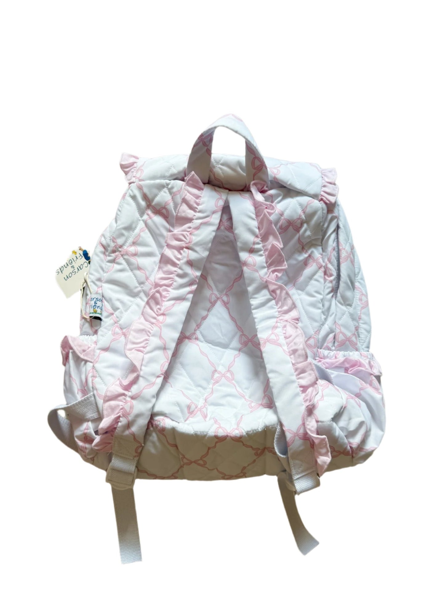 Carson and Friends Smocked Backpack- Bows (Quilted Fabric)