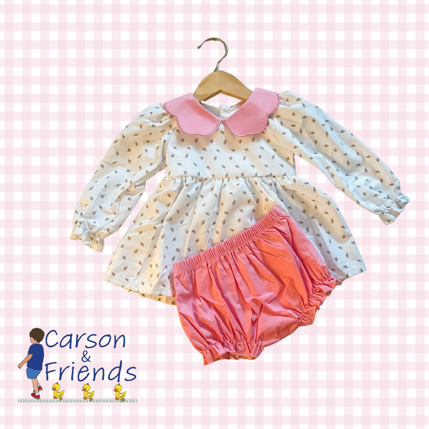 Carson and Friends Rosebud Bloomer Set