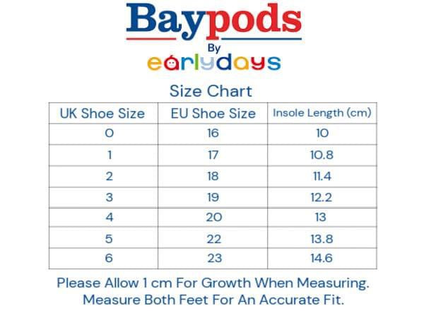 Baypods Soft Sole Shoes with Punchette Detail