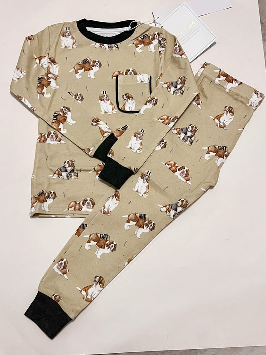 Louisiana's Most Valuable Pup Cotton Two Piece Pajamas- Nola Tawk