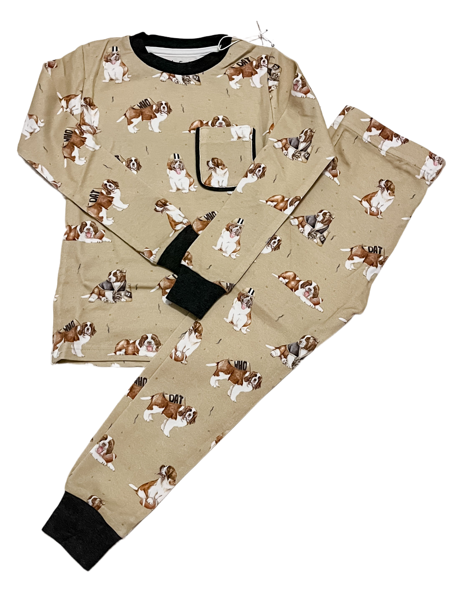 Louisiana's Most Valuable Pup Cotton Two Piece Pajamas- Nola Tawk