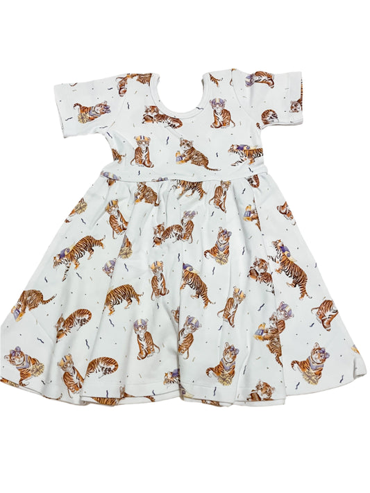 Louisiana's Most Valuable Cub Organic Cotton Twirl Dress- Nola Tawk