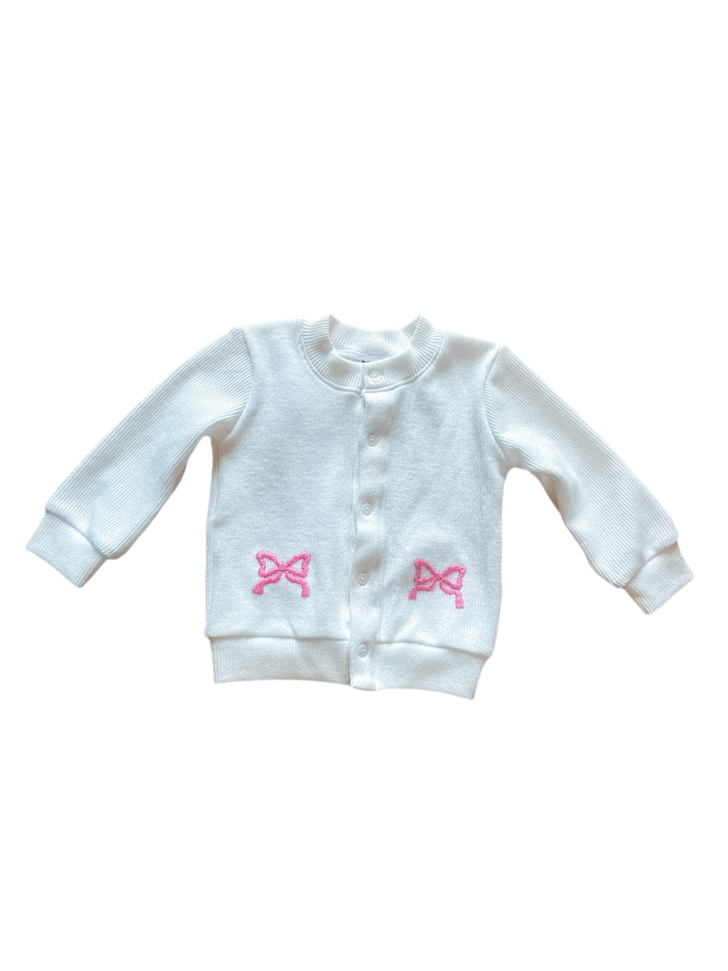 Carson and Friends Embroidered Bow Cardigan