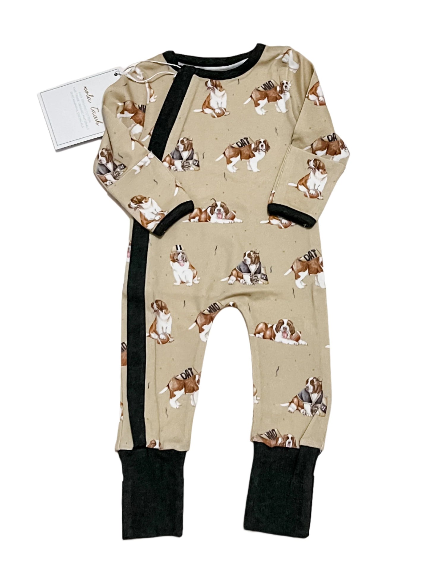 Louisiana's Most Valuable Pup Cotton Zip Up Pajamas