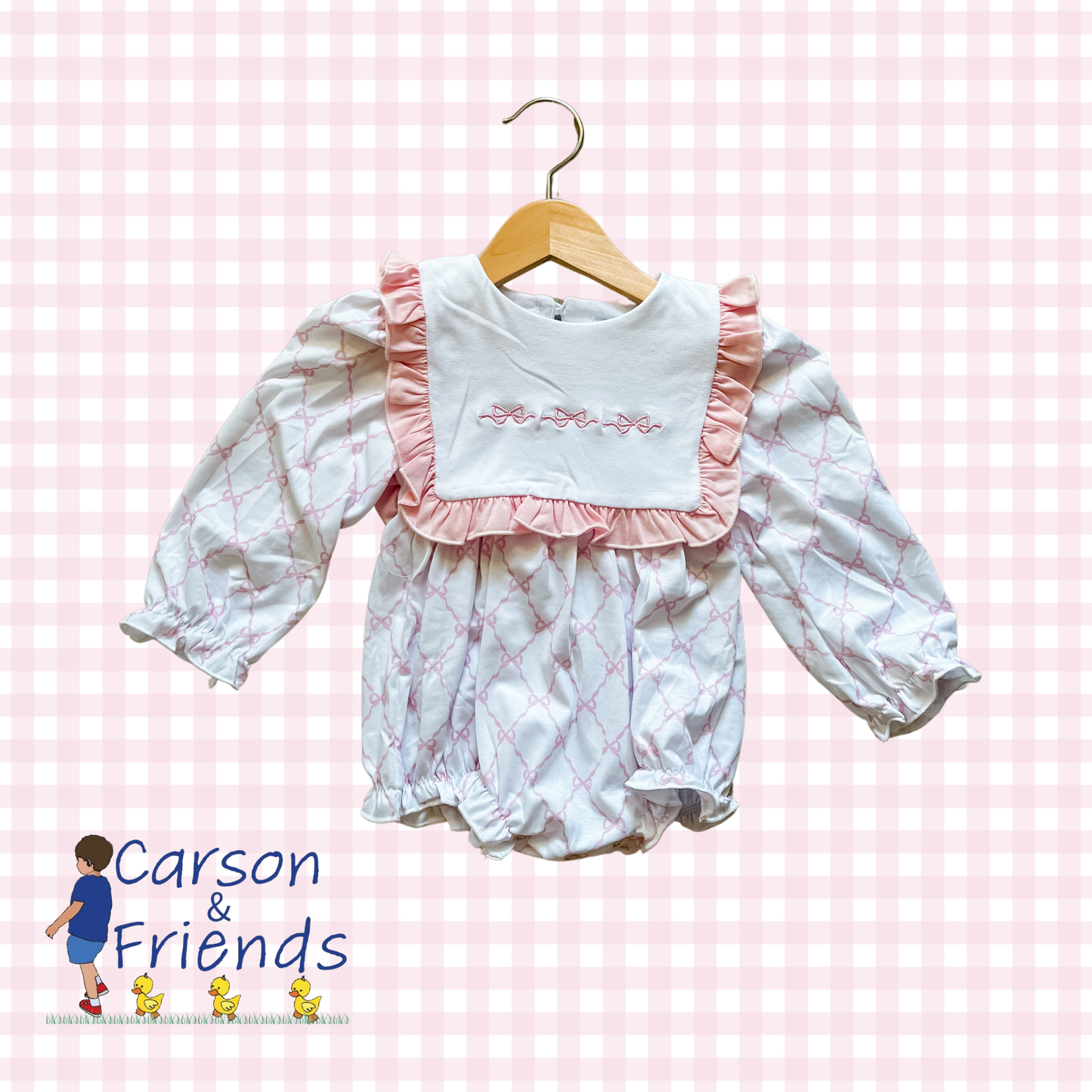 Carson and Friends Bow Trellis Long Sleeve Bubble