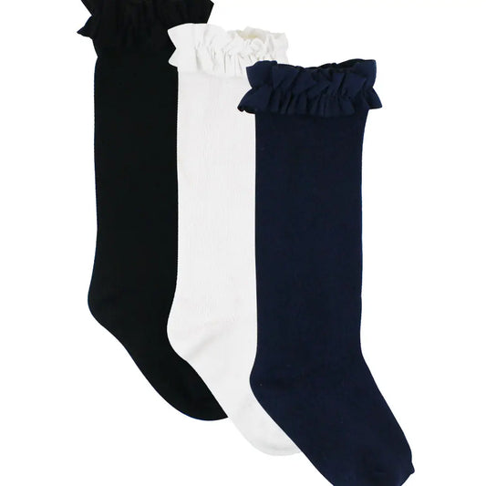 Ruffle Butts Knee High Socks- 3 Pack