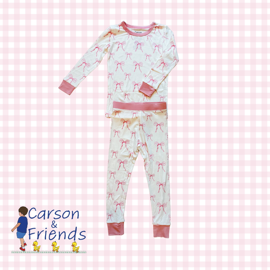 Carson and Friends Pretty Bows Ribbed Bamboo Set