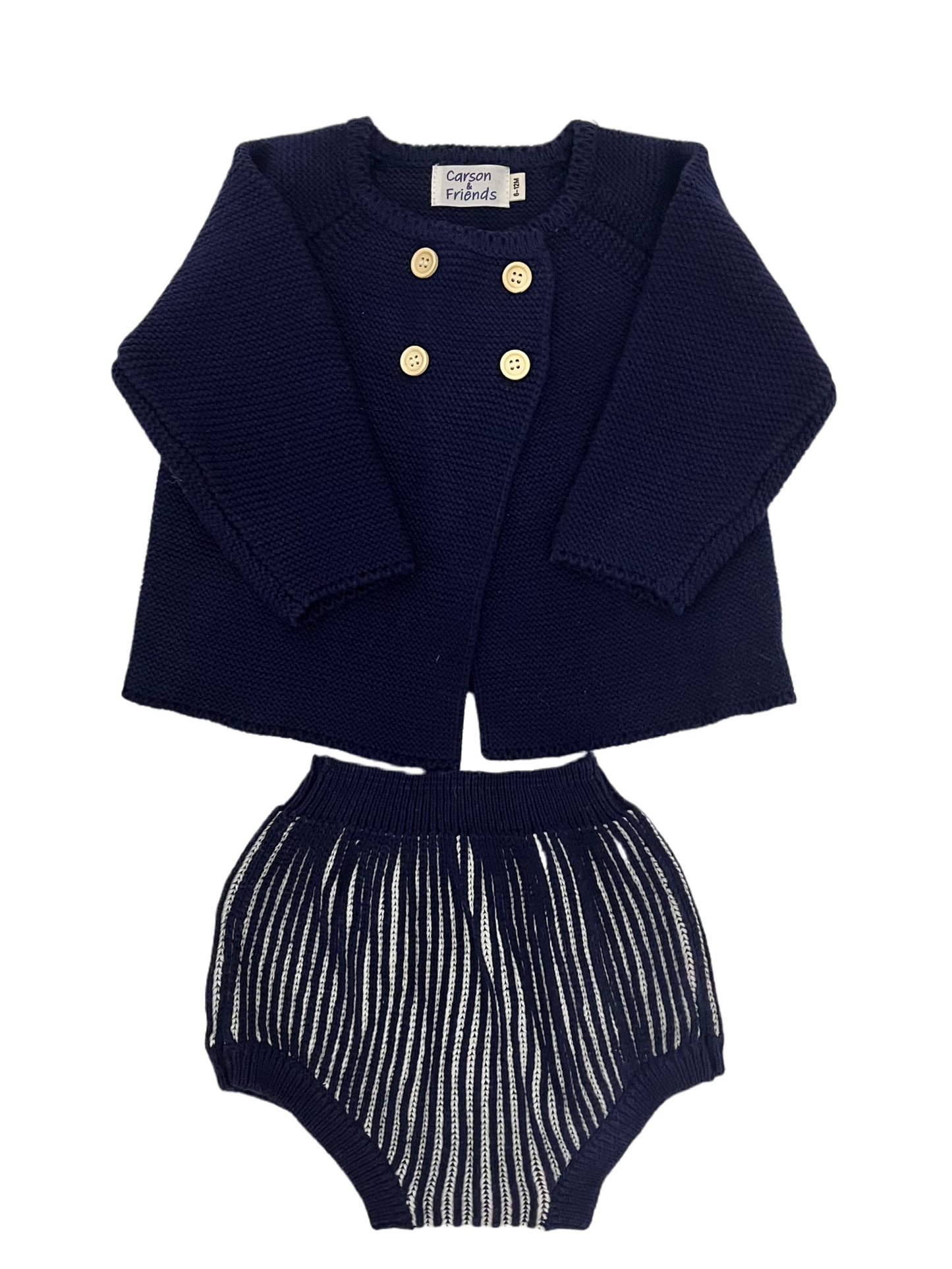 Navy Sweater Set with Bloomers