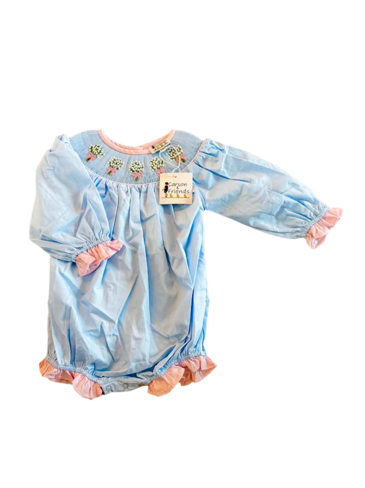 Carson and Friends Sweet Bouquets Smocked Bubble