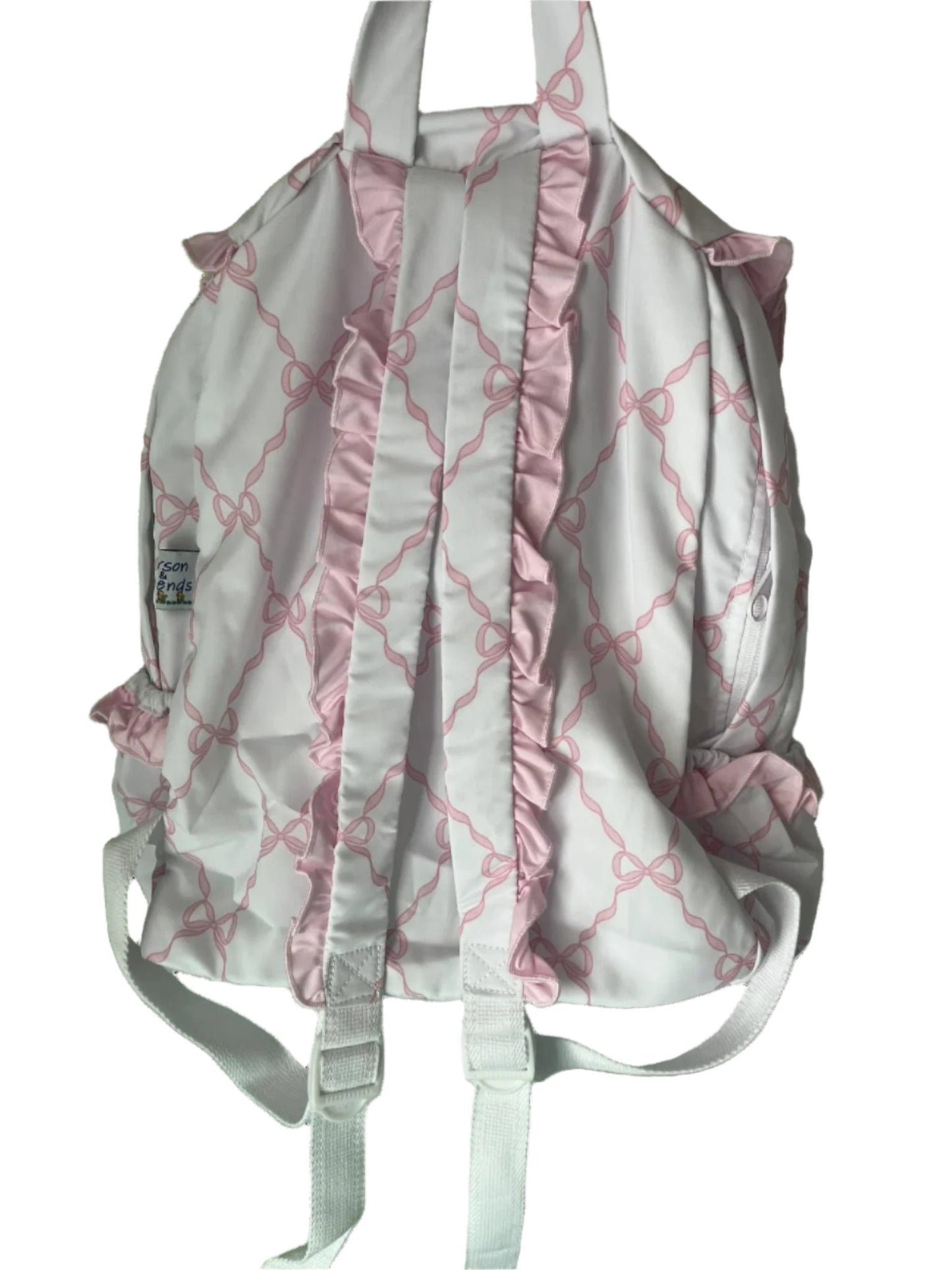 Carson and Friends Smocked Backpack- Bows