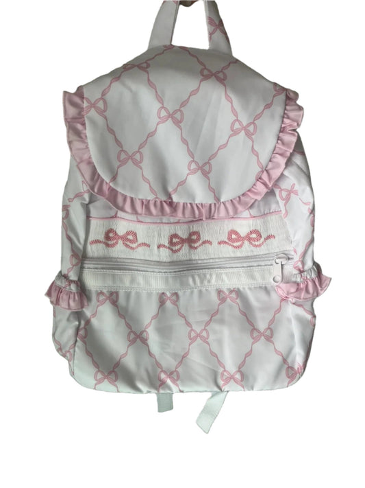 Carson and Friends Smocked Backpack- Bows