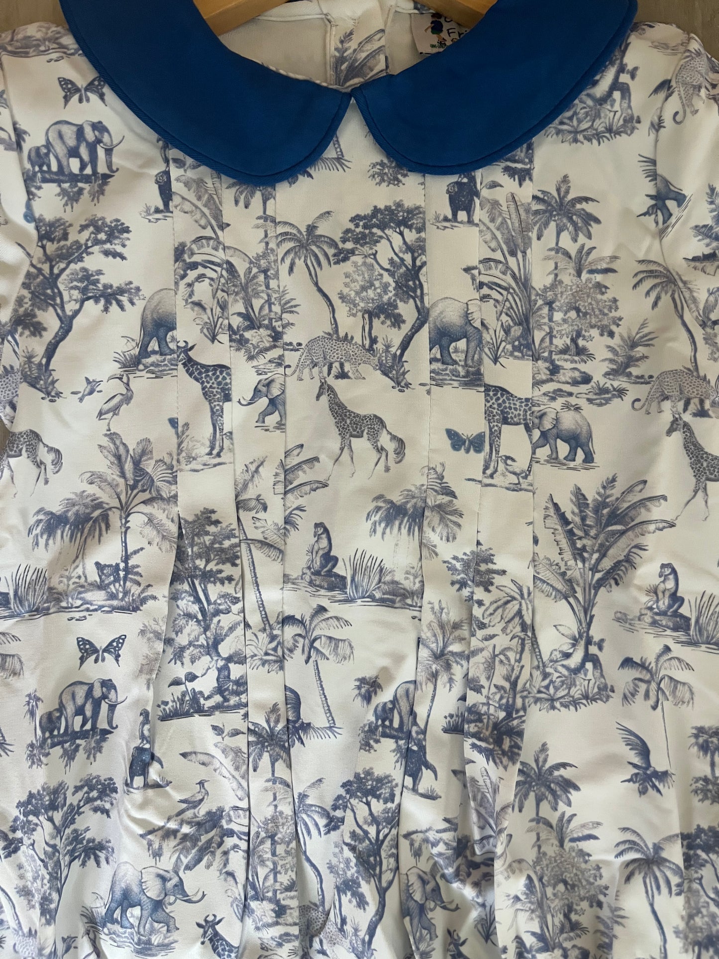 Carson and Friends Safari Toile Bubble- Blue