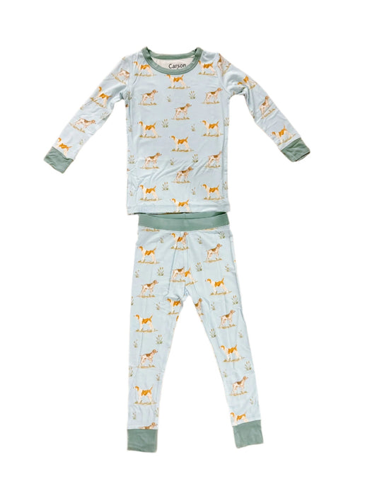 Hunting Dogs Bamboo Pajamas- 2 Piece Set