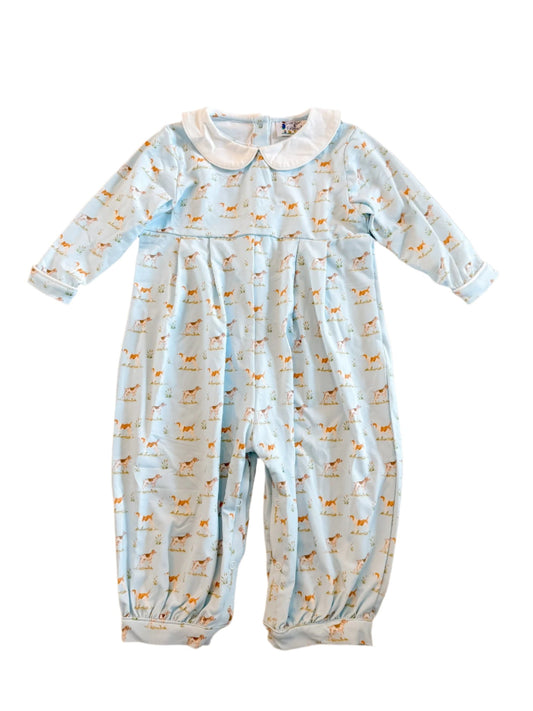 Carson and Friends Hunting Dogs Long Romper