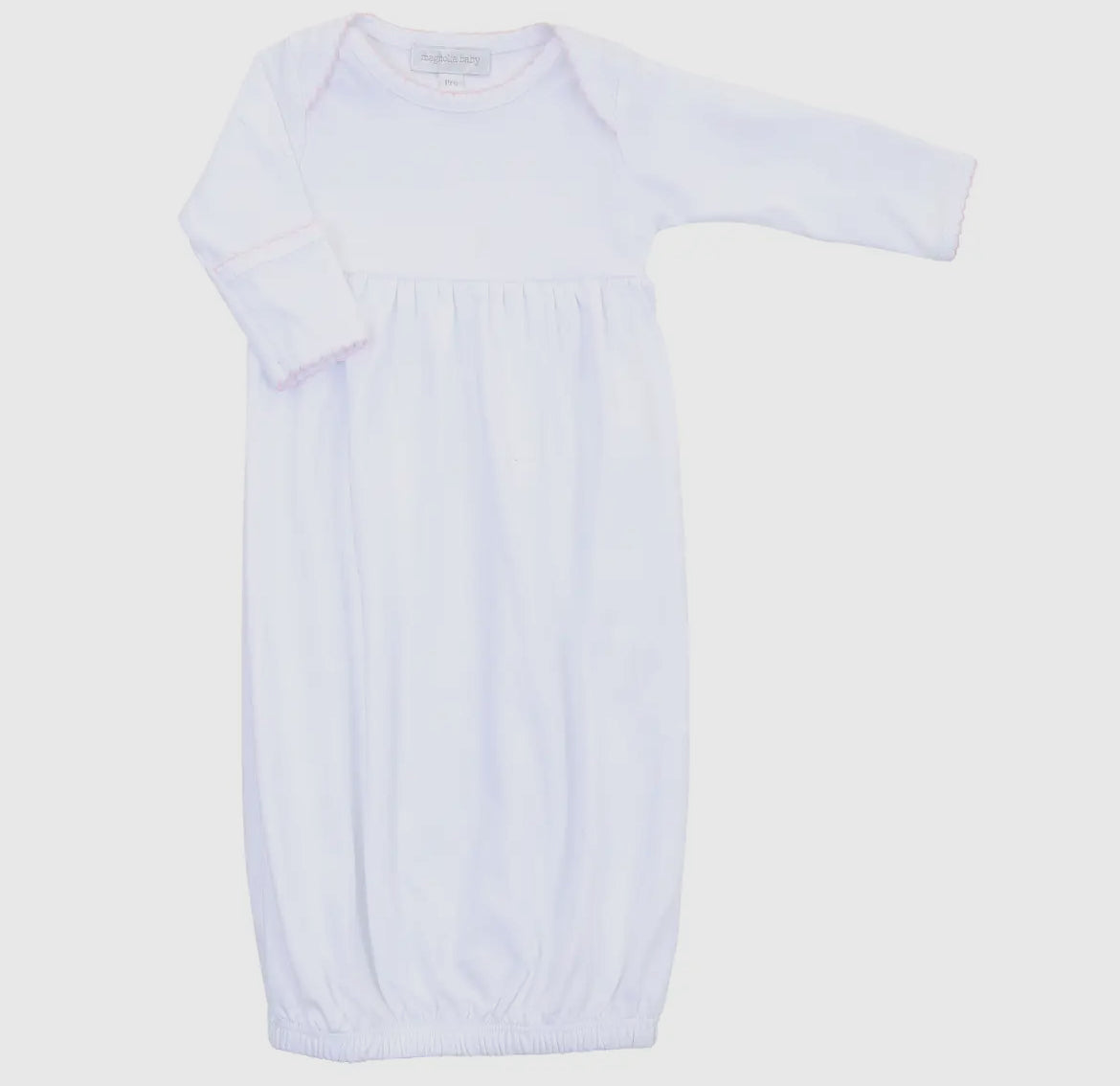 Magnolia Baby Essentials Pink Trim Gown