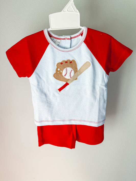 Petit Ami Baseball Knit Set