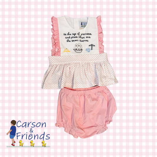 PREORDER ETA JANUARY- Carson and Friends “Age of Princesses” Bloomer Set