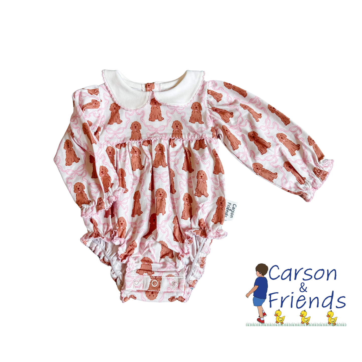 Carson and Friends Long Sleeve Goldendoodles Printed Bubble