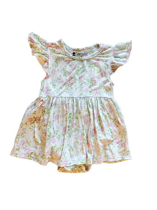 Chintz Floral Bamboo Twirl Dress Bodysuit