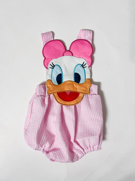 Girl Duck Embroidered Bubble