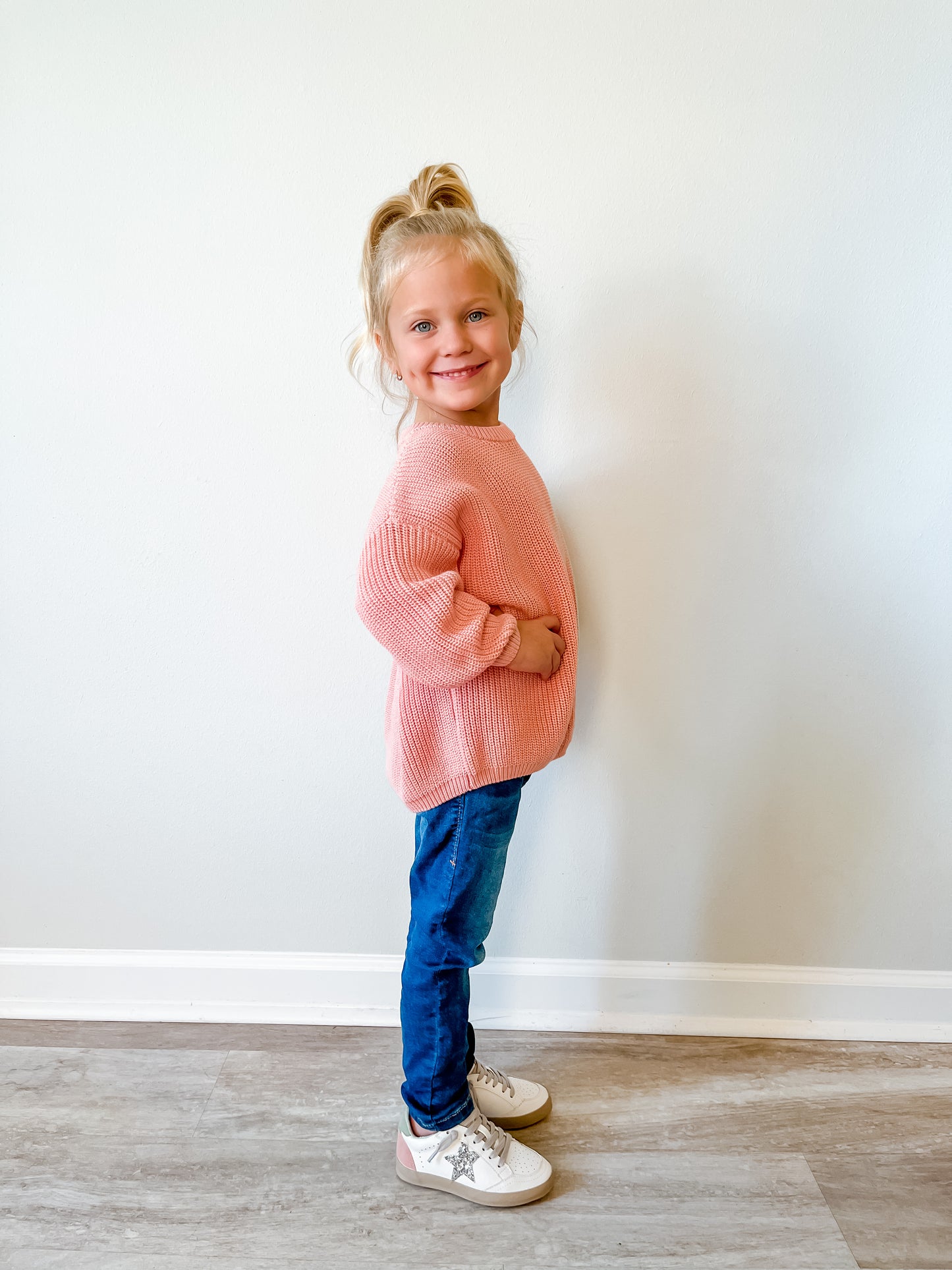 Shushop pink and green toddler low top sneakers